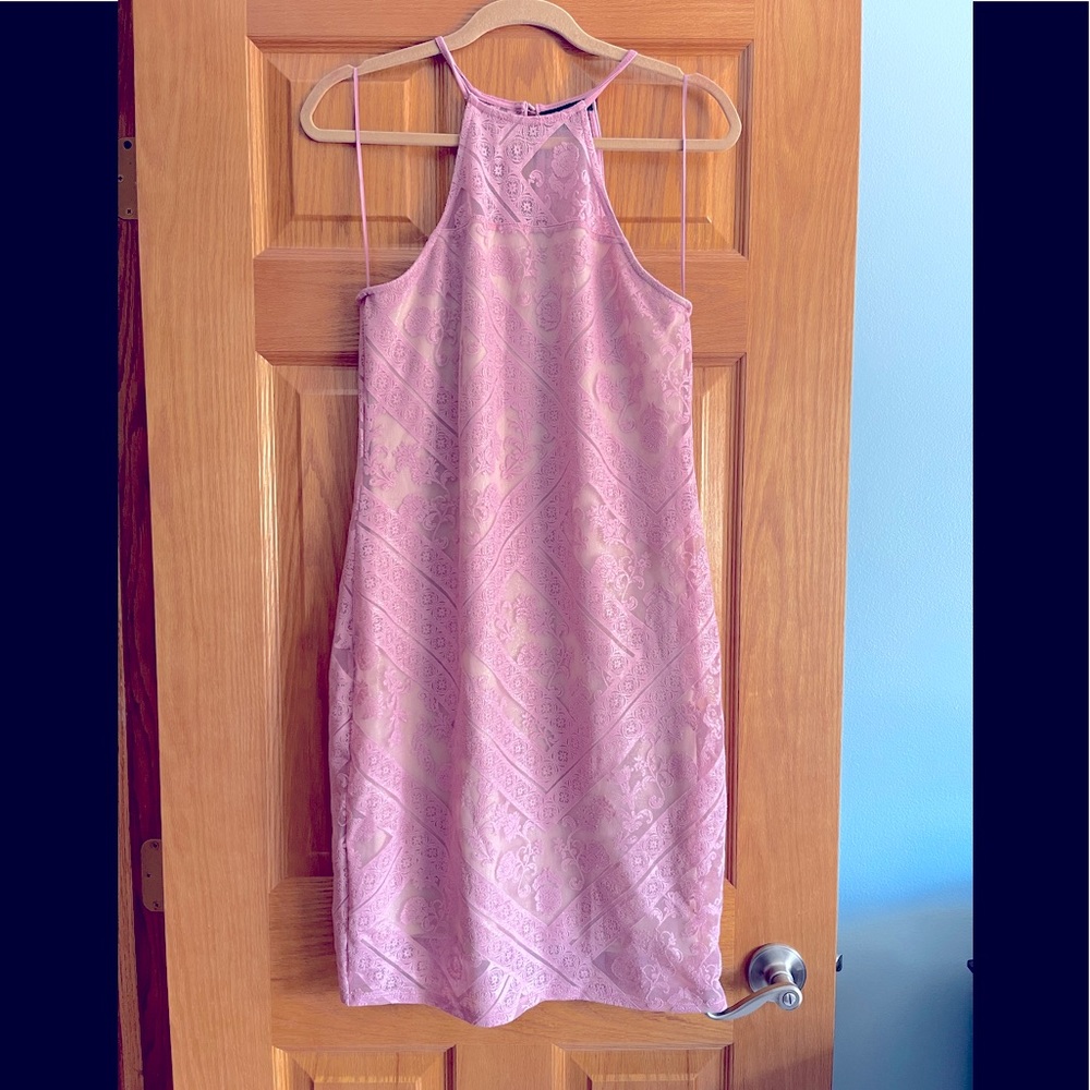 Pink and nude dress